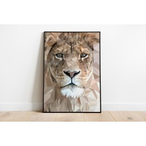 Leone decorativo in lamina...