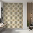 Wallpaper tile yellow star geometric design