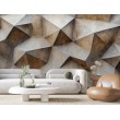 Fotomurale 3D Texture Angolare con Effetto Pietra