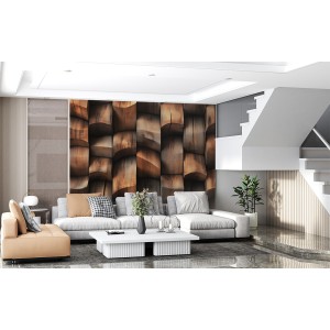 3D Photomural Carved Wood...