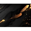 Black 3D Photomural with Gold Marble Effect