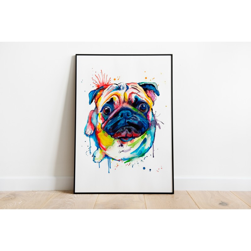 Lámina Decorativa Perritos graciosos