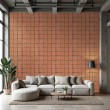 Wallpaper tiles rustic orange design