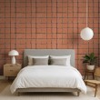Wallpaper tiles rustic orange design