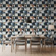 Wallpaper tiles rhombus multicolor design