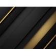 Luxuriöse Abstrakte 3D Fototapete in Schwarz und Gold