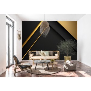 Fresque Murale 3D Formes...