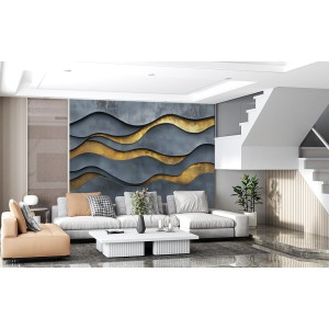 Fresque Murale 3D Abstraite...