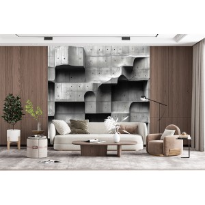 3D Photomural Concrete Wall...