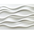 Fotomural 3D Diseño Ondulado Blanco