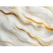 Fresque Murale 3D en Marbre aux élégantes Lignes Dorées
