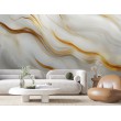 3D Fototapete Marmor mit Eleganten Goldenen Linien