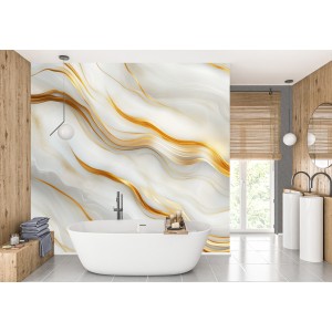 Fresque Murale 3D en Marbre...