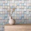 Wallpaper tiles rustic pastel multicolor design