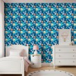 Baby wallpaper Space astronauts and planets multicolor design