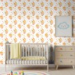 Baby wallpaper Fairies with multicolor butterflies design