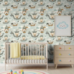 Papier peint baby Vikings...