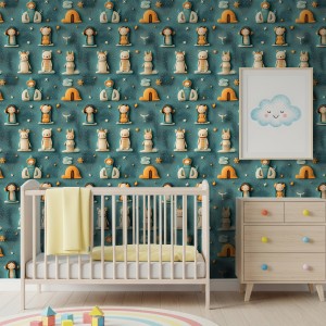 Papier peint baby Poupées...