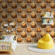 Baby Tapete Bären Zweigmuster holzbeiger Hintergrund