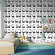 Baby wallpaper Piglets polka dot design white background