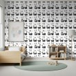 Baby wallpaper Piglets polka dot design white background