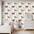 Baby wallpaper Pandas hammocks and trees design white background
