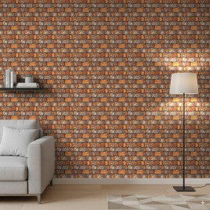 Papier peint briques...