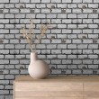 Papel Pintado Bricks Modelo Gris Diseño Industrial Ladrillo Envejecido