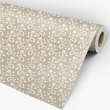 Papel pintado Floral Victoriano camel con blanco