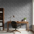 Papel Pintado Bricks Modelo Gris Diseño Industrial Ladrillo Envejecido