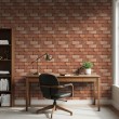 Papier peint briques design Rustique Tons Marron Vieillis