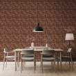 Brick wallpaper Rustic design Deep Red Tones