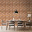 Brick wallpaper Rustic multicolor design Sand Tones