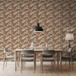 Brick wallpaper Rustic design Beige and Red Tone