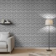 Brick wallpaper Industrial design Light Grey Tones