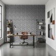 Brick wallpaper Industrial design Light Grey Tones