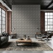 Brick wallpaper Rustic design Aged Grey Tones