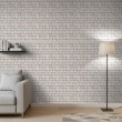 Brick wallpaper Rustic design Light Beige Tones