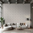 Brick wallpaper Rustic design Light Beige Tones