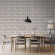 Brick wallpaper Rustic design Light Beige Tones