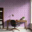 Papier peint briques design Moderne Tons Lilas