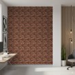 Brick wallpaper Rustic design Aged Dark Red Tones