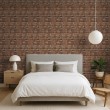 Brick wallpaper Rustic design Natural Brown Tones