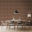 Brick wallpaper Rustic design Natural Brown Tones