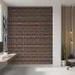 Brick wallpaper Industrial design Dark Brown and Gray Tones