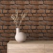 Brick wallpaper Classic design Warm Brown Tones
