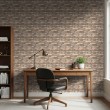 Brick wallpaper Industrial design Aged Beige and Brown Tones