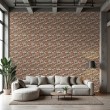 Brick wallpaper Industrial design Aged Red and Light Gray Tones