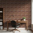 Brick wallpaper Industrial design Aged Orange and Brown Tones