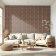 Brick wallpaper Classic design Natural Brown Tones